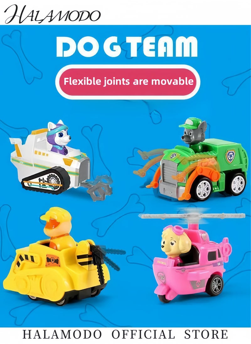 HALAMODO 6PCS Dog Patrol Racers Toy Vehicle Set Kids Car Toys Mini Racing Toys Parent-child Interactive Games Party Essentials for Boys & Girls Ages 3 and Up  - Image 4