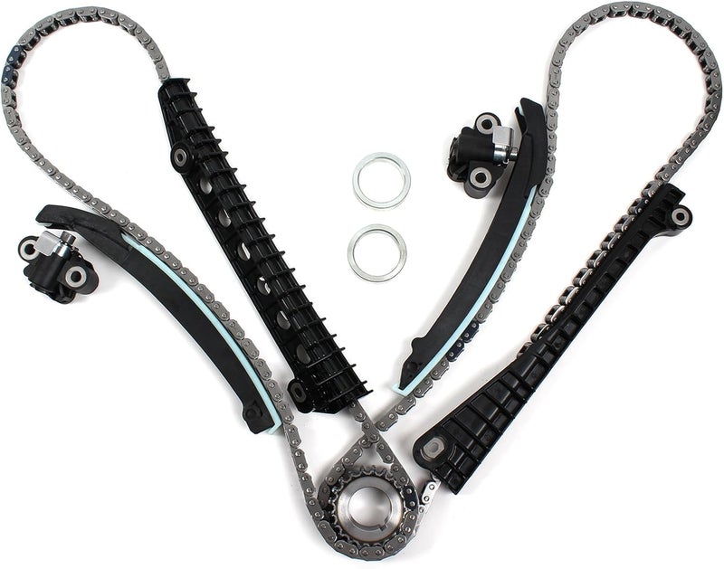 Cns Timing Chain Kit W/Updated Tensioners Compatible/Replacement for 2004-08 FORD/LINCOLN 5.4L SOHC V8 (24-Valve), TRITON (3-Valve) Engine ONLY - Image 1