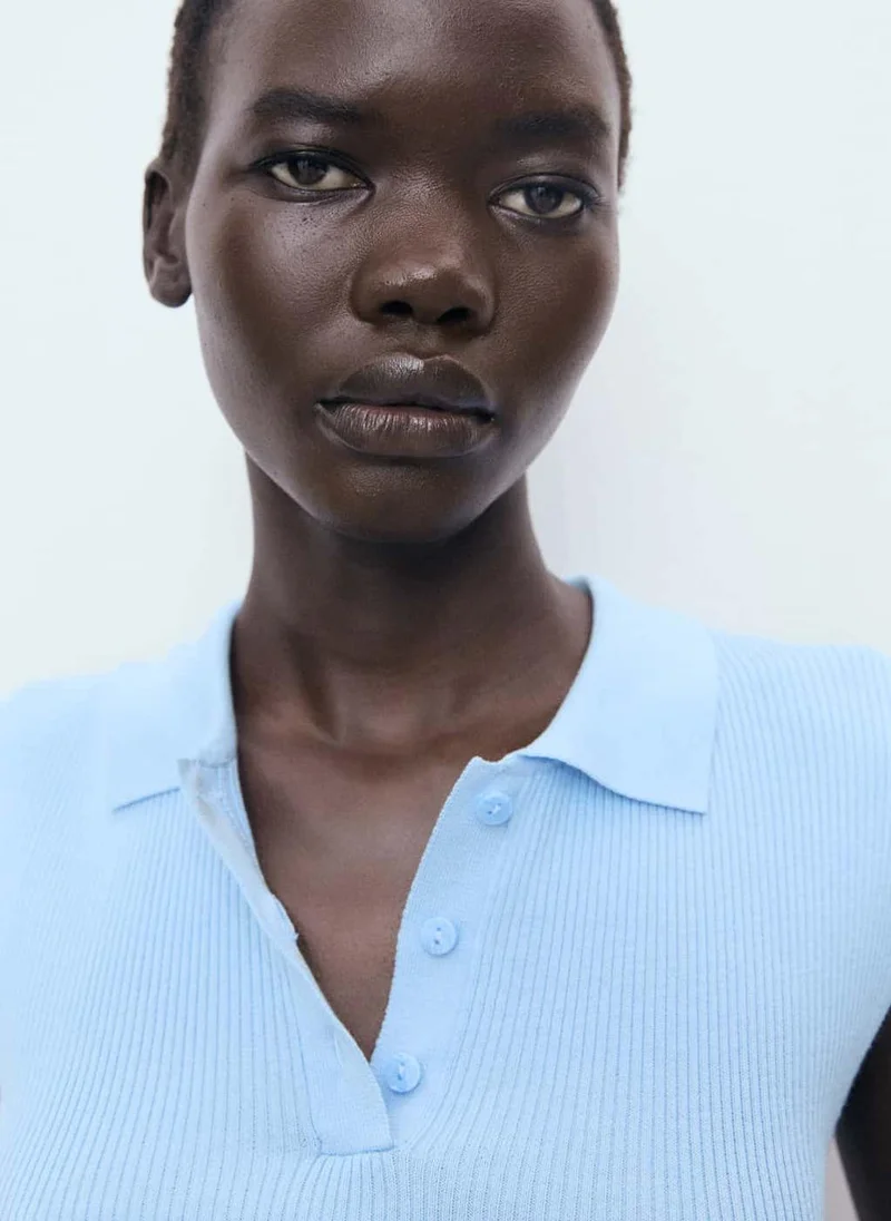 مانجو بلوزة بولو محبوكة