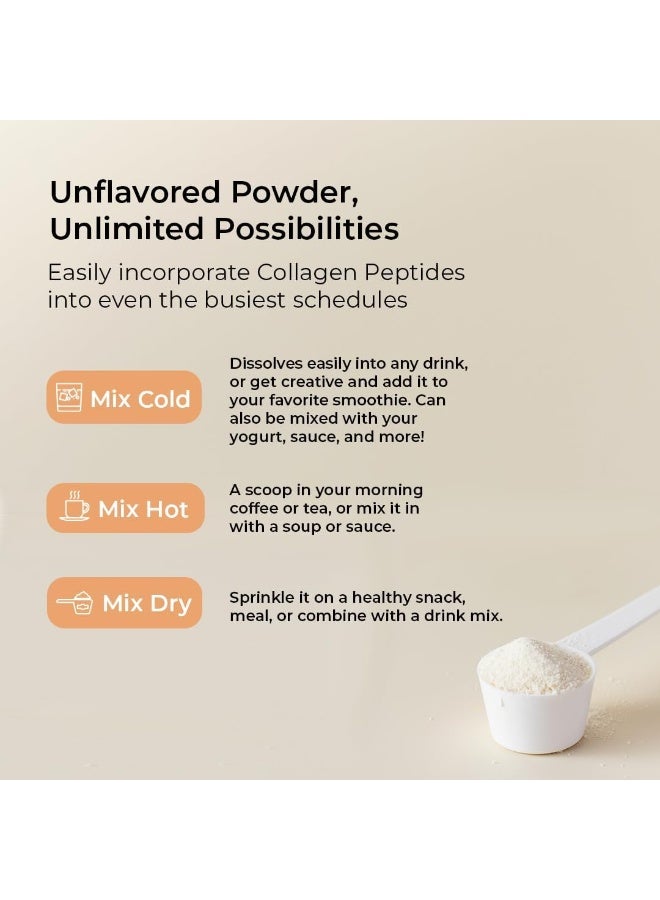 VitaMedica Hydrolyzed Collagen Peptides Powder For Hair Skin, & Nails- Unflavored, Non-Gmo, Pasture Raised, Grass-Fed - Image 5