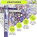 GloFX 75inch Purple Liquid Kaleidoscope Tube Colorful Kaleidoscopes for Adults Flow Toys Rave Glitter Wands Sensory Glitter Wands and Rave Toys - Image 4