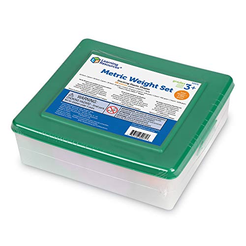 Learning Resources Metric Weight Set, Set of 58 Weights, 1g, 5g, 10g, 20g, 100g, 500g, 1000g - Image 4