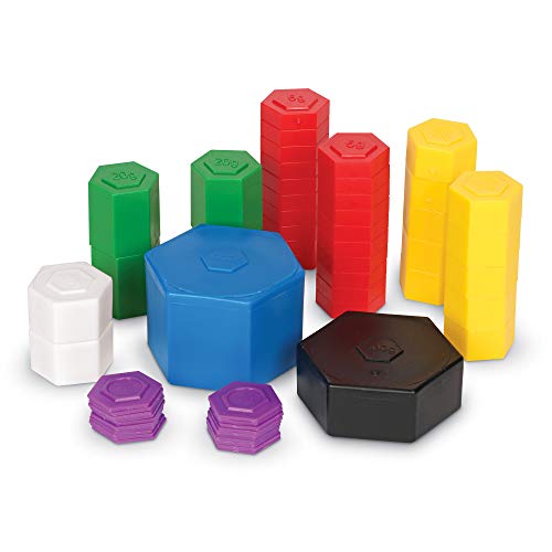 Learning Resources Metric Weight Set, Set of 58 Weights, 1g, 5g, 10g, 20g, 100g, 500g, 1000g - Image 2