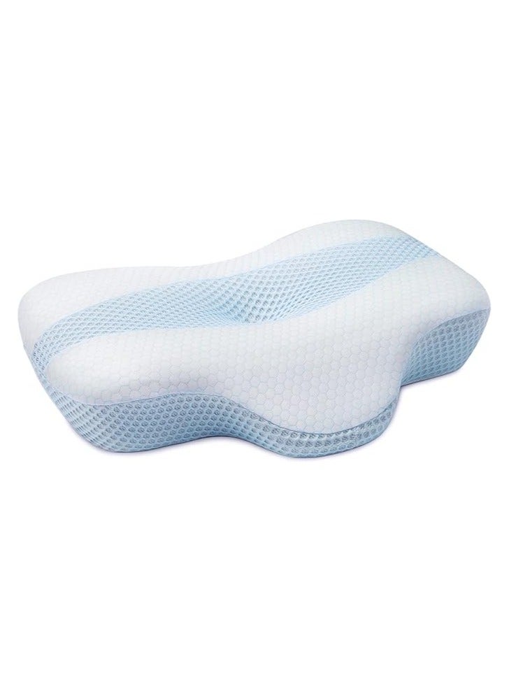 general Orthopedic memory foam pillow, cervical pillow, ergonomic, suitable for side sleepers, side sleepers, supine sleepers and belly sleepers (600×430×110mm) - Image 1