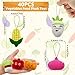 XIPEGPA 40 PCS Mini Vegetable Food Plush Toy Set Cute Small Vegetable Stuffed Toy Keychain for Party Favors Keychain Ornament for Goody Bag Easter Egg Stuffers Carnival Birthday Party Classroom Prizes - Image 4
