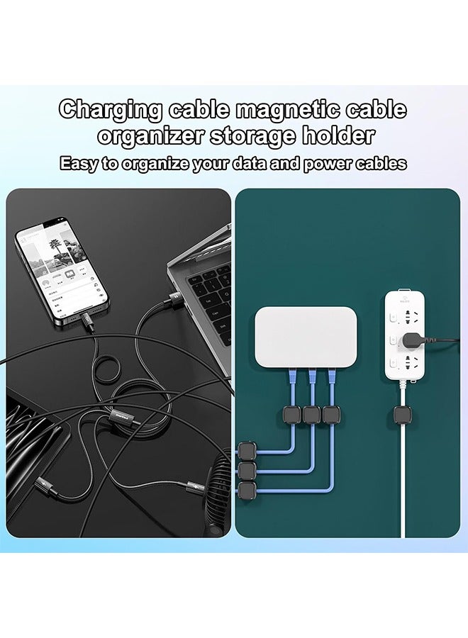 8Pcs Magnetic Cord Organizer, Magnetic Cable Organizer, Wire Holder, Cable Clips Cord Holder, Cable Keeper Organizer Management for Office Kitchen Car - Image 2