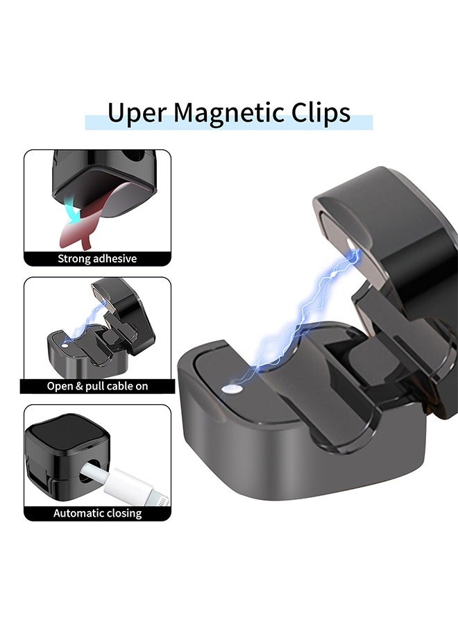 8Pcs Magnetic Cord Organizer, Magnetic Cable Organizer, Wire Holder, Cable Clips Cord Holder, Cable Keeper Organizer Management for Office Kitchen Car - Image 4