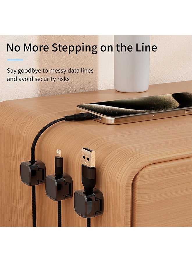 8Pcs Magnetic Cord Organizer, Magnetic Cable Organizer, Wire Holder, Cable Clips Cord Holder, Cable Keeper Organizer Management for Office Kitchen Car - Image 5