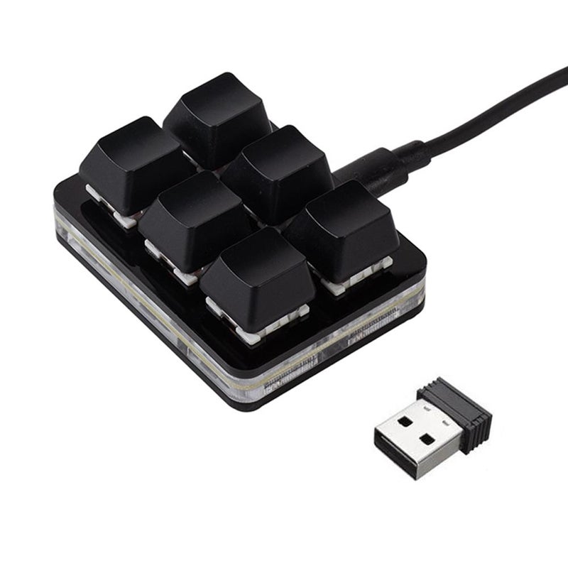 New 6-key numeric keypad with Type-C interface, wireless connectivity, Bluetooth 4.2, mechanical keyboard with customizable shortcut keys. - Image 2