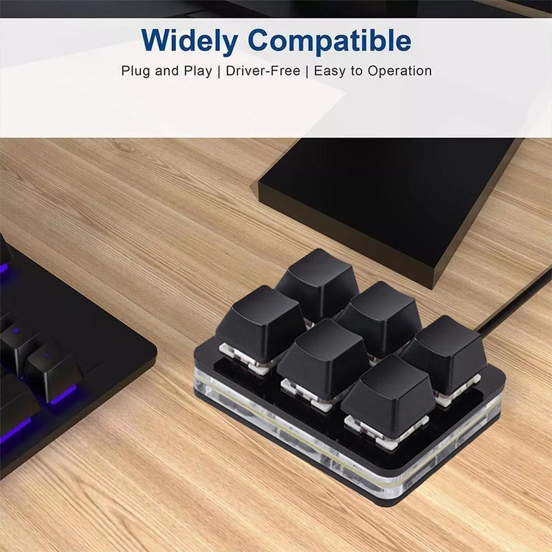 New 6-key numeric keypad with Type-C interface, wireless connectivity, Bluetooth 4.2, mechanical keyboard with customizable shortcut keys. - Image 5