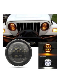 NIBEMINENT Round Motorcycle LED Headlight With DRL Replacement For Jeep Wrangler JK JKU LJ TJ Glide Road King Fatboy  - Image 4