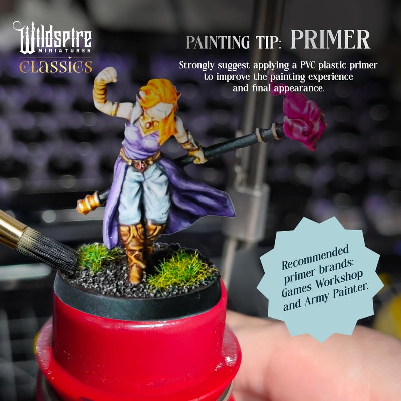 Wildspire Classic Heroes - Mercenary Band I- 25 Paintable Characters for DND Miniatures Bulk I 28mm Dungeons Dragons D&D Miniatures I DND Minis D&D Figures Dungeons Dragons Figures Pathfinder Compatible - Image 4