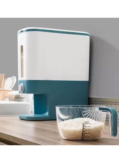 Cady One Airtight Grain Storage Box for Grains and Dry Foods, 12L Moisture-Proof Rice Storage Container, Grain Dispenser with Transparent Window and Level Gauge  - Image 5
