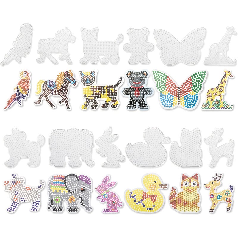 Set Of 12pcs Animal Shape Plastic Beading Mats Trays And Boards For Bead Art - Image 1