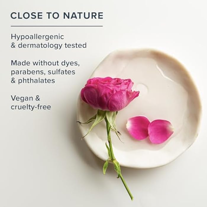 HERITAGE STORE Rosewater Facial Cleanser - Milk Face Wash Purifies and Nourishes w/Squalane, Rose Complex, Dry Skin to Combination Skin Care, Hypoallergenic, pH Balanced, Vegan, 60-Day Guarantee, 4oz - Image 4