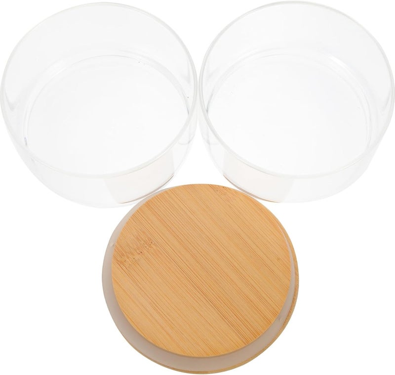 Stackable Glass Storage Jars with Lids, Airtight Cereal and Grain Storage Canisters, Food-grade Glass Containers for Kitchen Pantry Organization - Image 1
