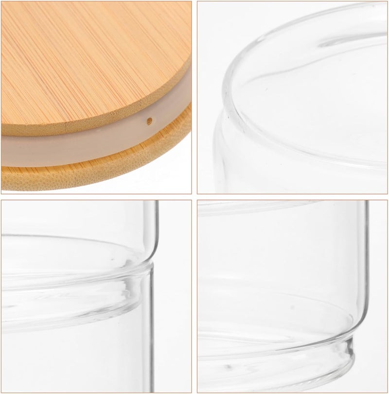 Stackable Glass Storage Jars with Lids, Airtight Cereal and Grain Storage Canisters, Food-grade Glass Containers for Kitchen Pantry Organization - Image 3