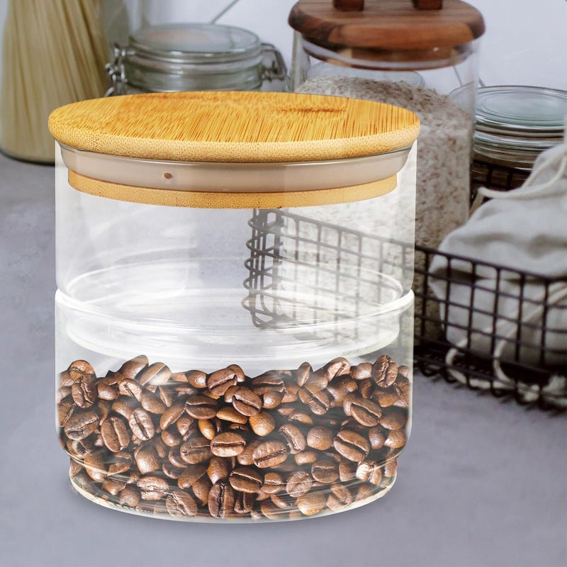 Stackable Glass Storage Jars with Lids, Airtight Cereal and Grain Storage Canisters, Food-grade Glass Containers for Kitchen Pantry Organization - Image 5