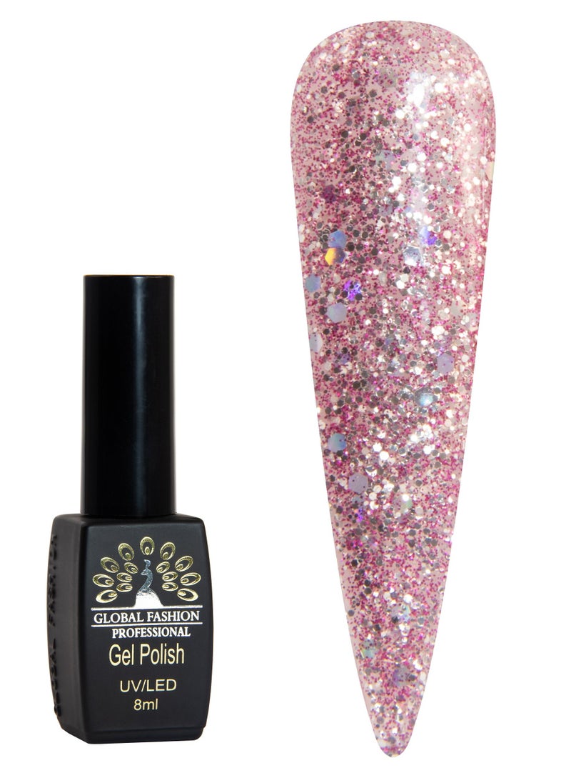 GLOBAL FASHION Global Fashion Black Elite Gel Polish | 132 Colors of Long-Lasting Elegance - 8ml | 152  - Image 1