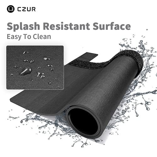 CZUR Assistive Cover 13.14-inch with Adjustable Hook&Loop Splash Resistant,PVC Material Cover for CZUR Book Scanner, Office&Home-Black - Image 5