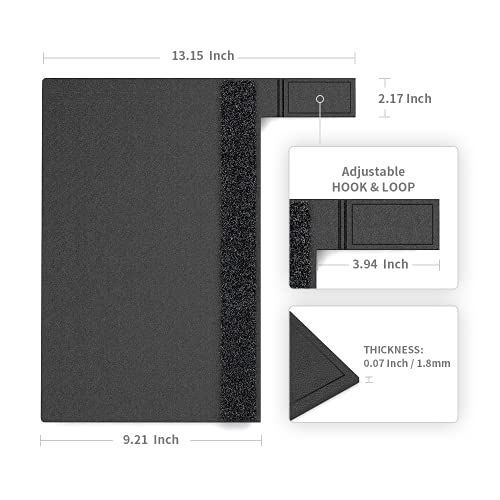 CZUR Assistive Cover 13.14-inch with Adjustable Hook&Loop Splash Resistant,PVC Material Cover for CZUR Book Scanner, Office&Home-Black - Image 2