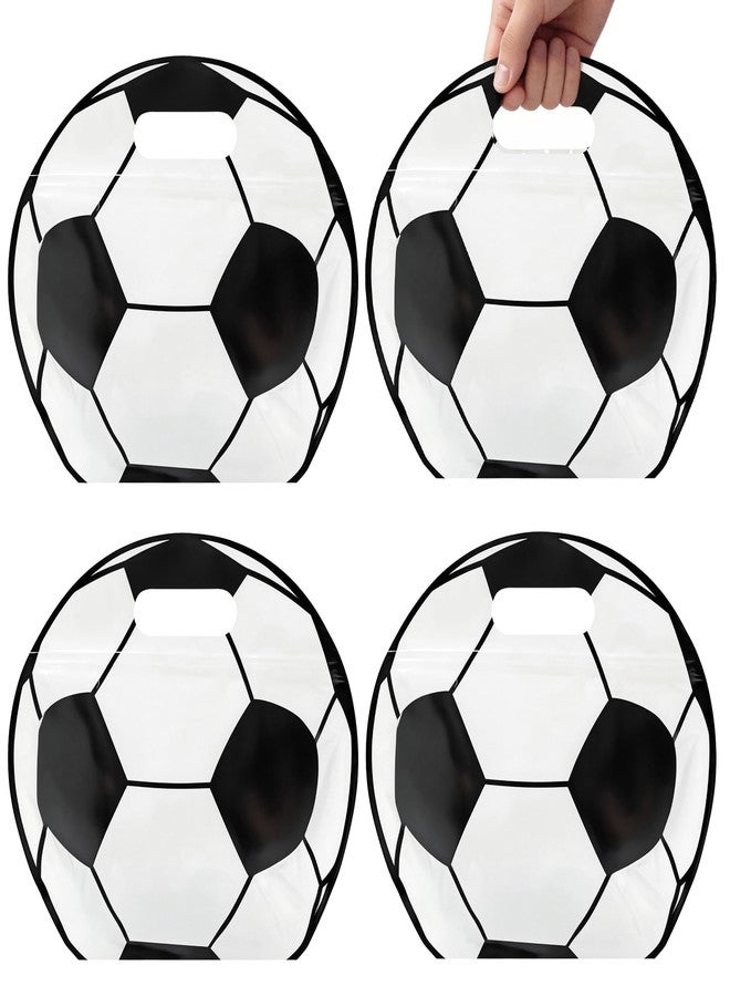 HRX Package 18pcs Zip Soccer Snack Bags with Handles, Stand-up Bottom Goodie Bags Treat Bags for Sports Game Day, Team Events, Birthday Party Favors - Image 1