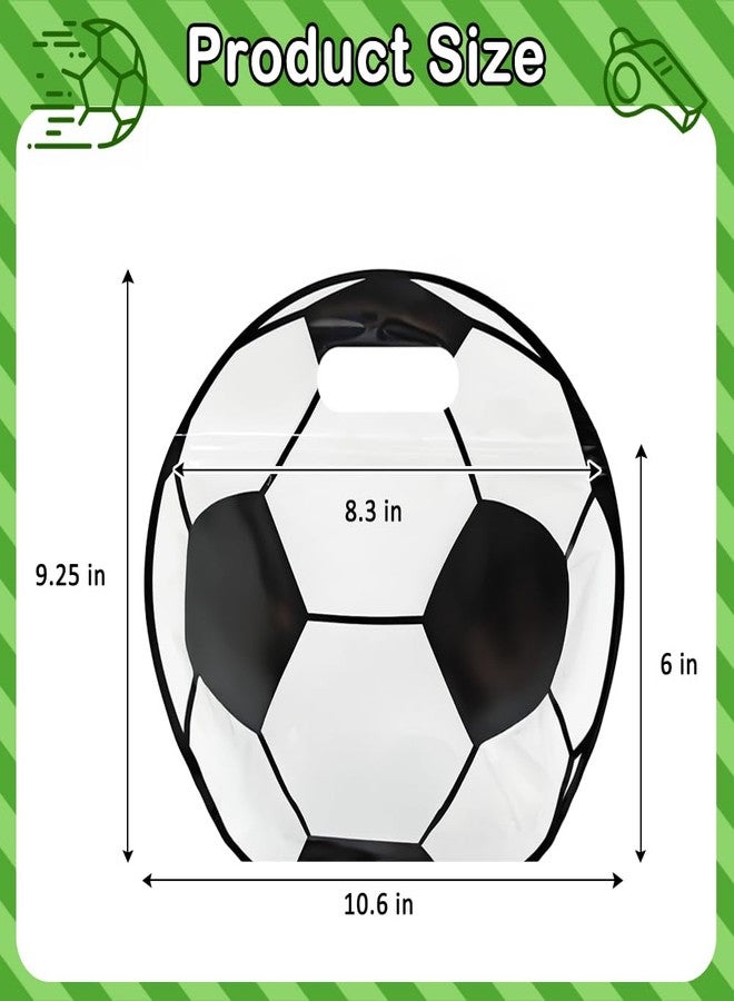 HRX Package 18pcs Zip Soccer Snack Bags with Handles, Stand-up Bottom Goodie Bags Treat Bags for Sports Game Day, Team Events, Birthday Party Favors - Image 3