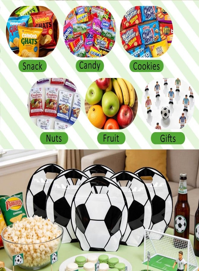 HRX Package 18pcs Zip Soccer Snack Bags with Handles, Stand-up Bottom Goodie Bags Treat Bags for Sports Game Day, Team Events, Birthday Party Favors - Image 4