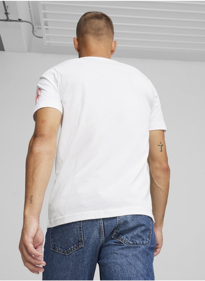 PUMA Manchester City Ftblicons Mens White T-shirt  - Image 4