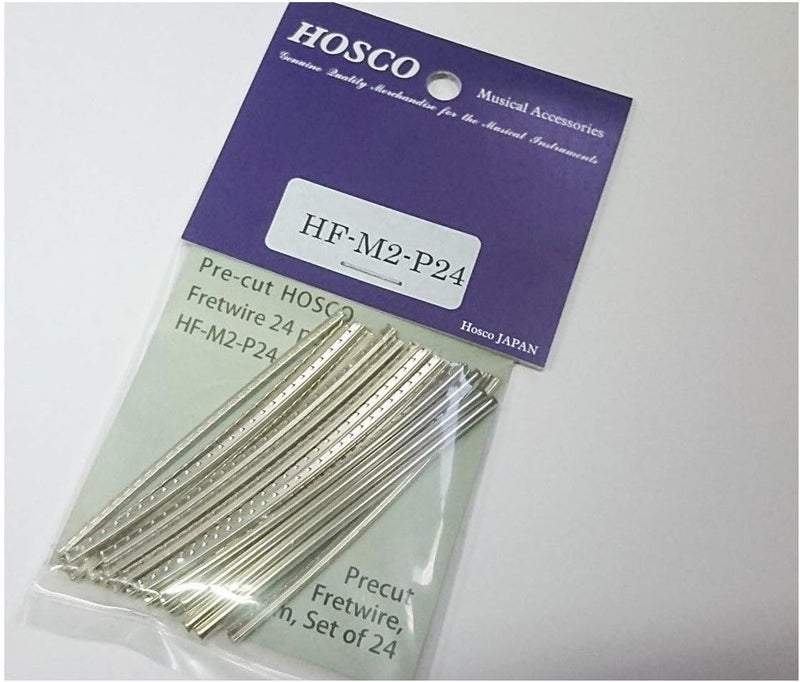 HOSCO Precut Guitar Fretwire 24 pieces Medium Std Nickel Silver - Image 1