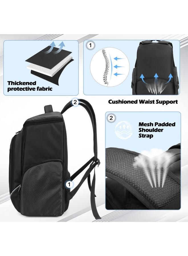 Trunab Gaming Console Backpack Compatible with PS5/PS4/PS4 Pro/PS4 Slim/Xbox One/Xbox One X/Xbox One S, Travel Carrying Bag with Multiple Pockets for 15.6” Laptop and Gaming Accessories - Image 3