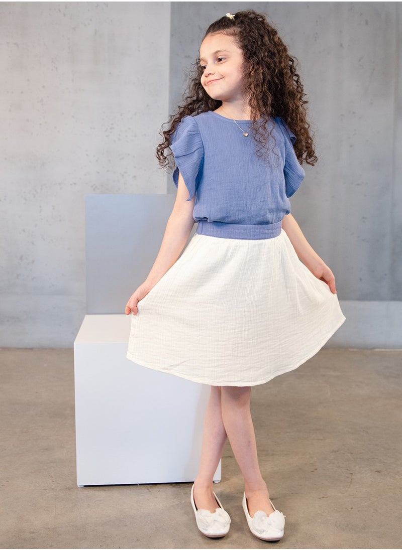 Bunai Bunai Root Collection Blue Skirt SK10-002  - Image 4