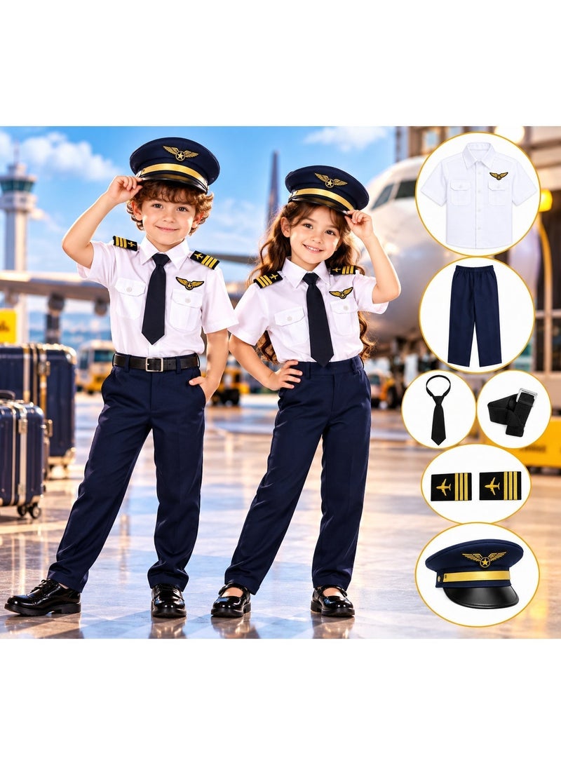 costumax Toycee Pilot Costume for Boys, Airline Pilot Fancy Dress-Up Outfit for Kids, Ages 4–5 Years - Image 2