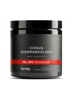 Toniiq Cissus Quadrangularis Capsules - Min. 40% Ketosteroids - Ultra High Strength Tendon and Joint Support Supplement - 1200mg Concentrated Cissus Extract - Wild Harvested in India - 120 Caps