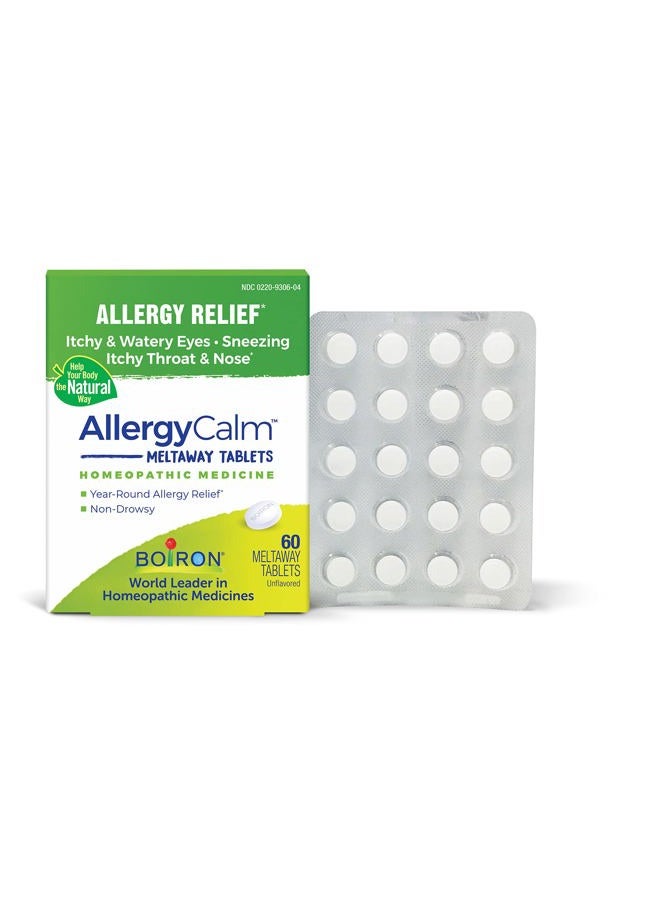 Boiron أقراص أليجيكالْم لتخفيف أعراض الحساسية وحمى القش من العطس وسيلان الأنف وحكة العينين أو الحلق - 60 حبة - Image 1