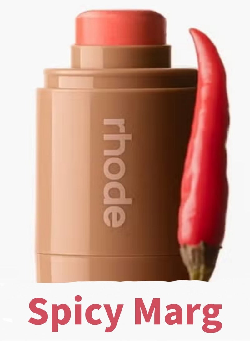 rhode The Pocket Blushes, Creamy Blush for Buildable Color + Baby-Soft Cheeks, Lip and Cheek Blush Cream, Blush Stick for Cheeks, Hydrates Skin Longlasting Non-Stick 0.18 Oz (Spicy Marg - Bright Coral) - Image 1