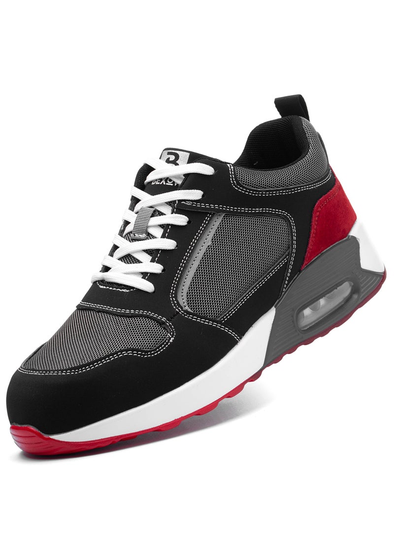 Bexow BEXOW Premium Safety Shoes Steel Toe Lightweight Slip Resistant Breathable Work Sneakers with Kevlar Midsole Anti-Smashing Puncture Proof Comfortable Industrial Footwear for Men and Women  - Image 1