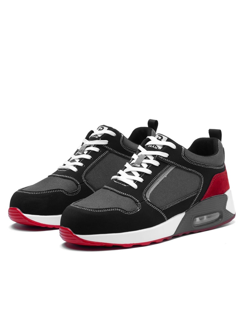 BEXOW Premium Safety Shoes Steel Toe Lightweight Slip Resistant Breathable Work Sneakers with Kevlar Midsole Anti-Smashing Puncture Proof Comfortable Industrial Footwear for Men and Women - Image 2