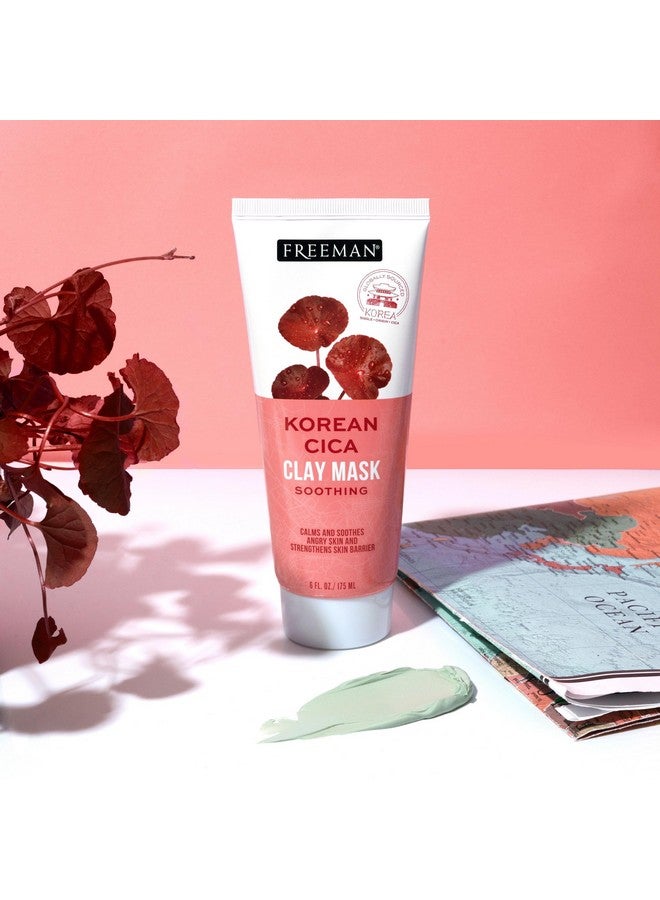 فريمان قناع الوجه من فريمان إكزوتيك بليندز، طين السيكا الكوري، قناع لتهدئة البشرة، يساعد على التخلص من حب الشباب، ويهدئ البشرة ويقوي حاجزها الواقي، عناية فائقة بالبشرة، مناسب لجميع أنواع البشرة، أنبوب ١٧٥ مل/٦ أونصة سائلة - Image 5