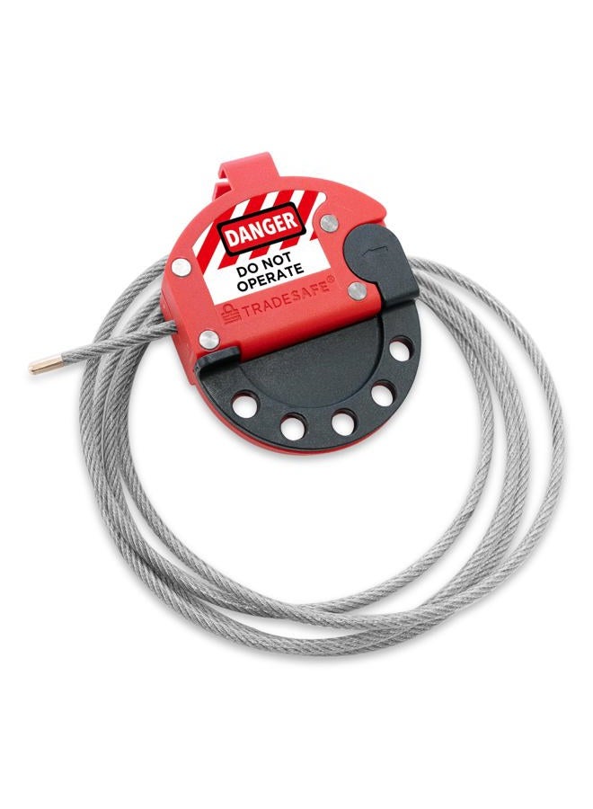 TRADESAFE Lockout Tagout Adjustable Cable Lock Out - Image 1