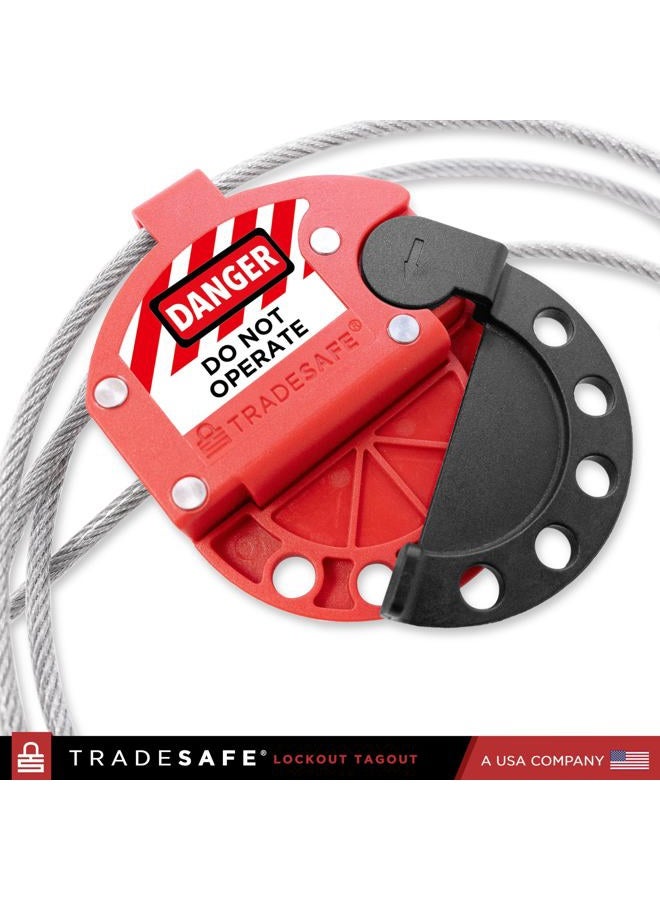 TRADESAFE Lockout Tagout Adjustable Cable Lock Out - Image 5