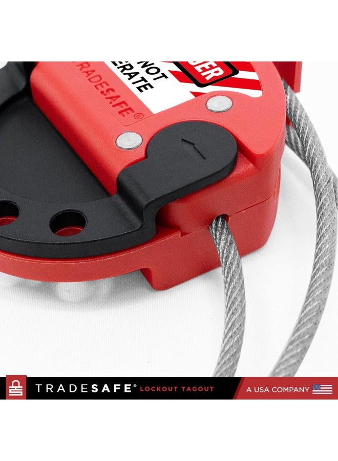 TRADESAFE Lockout Tagout Adjustable Cable Lock Out - Image 4