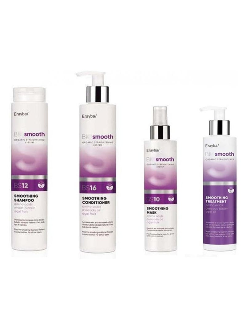 Erayba Bio Smooth & Aftercare Set Protein 200ml BS12 Shampoo 250ml BS16 Conditioner 250ml BS10 Mask150ml - Image 1