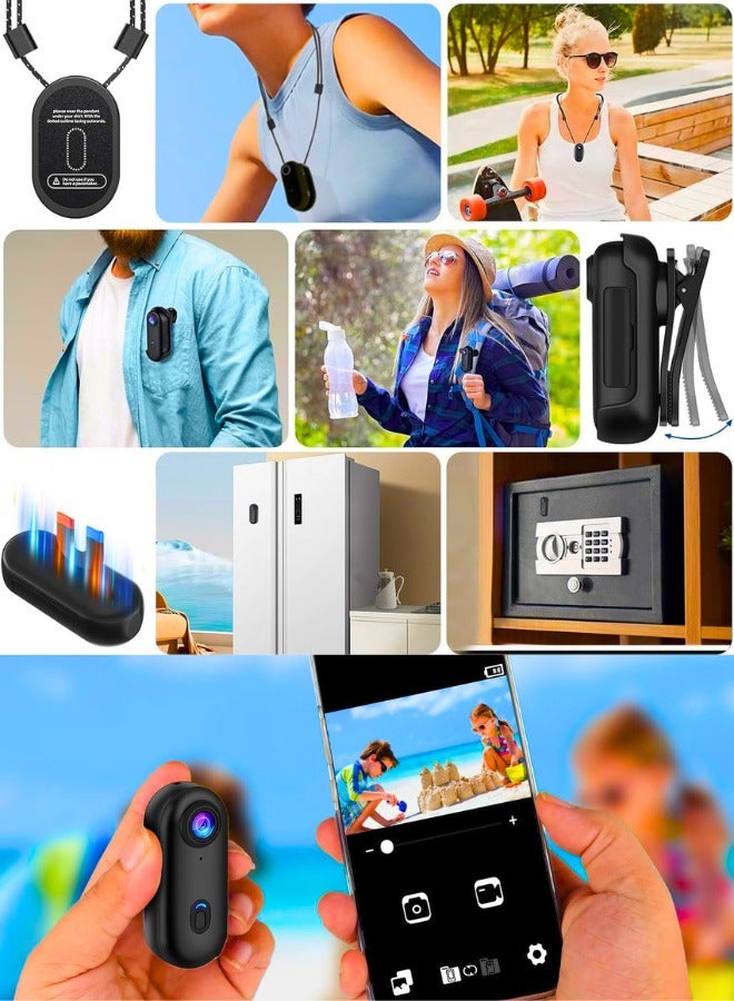 Chase Up 4K Wearable Mini Sports Camera with Magnetic Mount – Compact Action Camera for Cycling, Motorbiking, Hiking, Vlogging – 150-Minute Battery Life, Wi-Fi, H.265 Encoding, 360° Clip, One-Tap Recording - Image 3