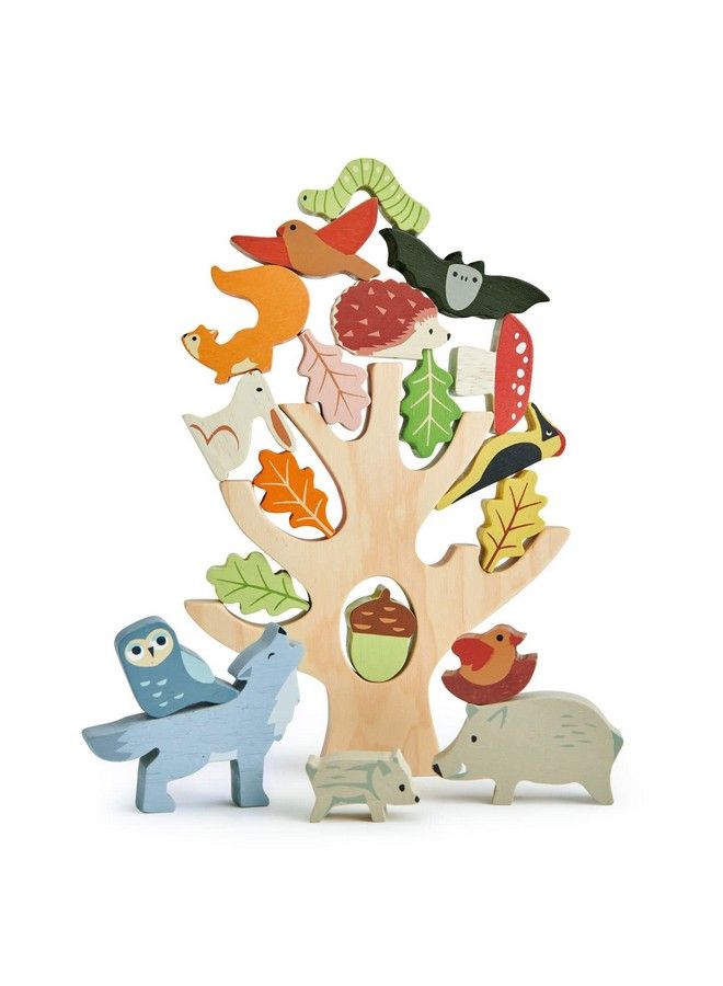Tender Leaf Toys Stacking Forest Wooden Animal Balancing Game For Children And Toddlers Manual Dexterity And Cognitive Development For Ages 18 Months+ - Image 2