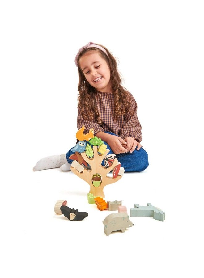 Tender Leaf Toys Stacking Forest Wooden Animal Balancing Game For Children And Toddlers Manual Dexterity And Cognitive Development For Ages 18 Months+ - Image 3