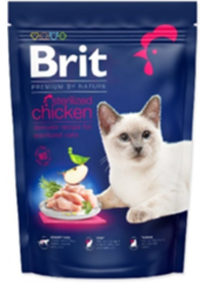 BRIT PREMIUM BY NATURE CAT STERILIZED  CHICKEN 300 G