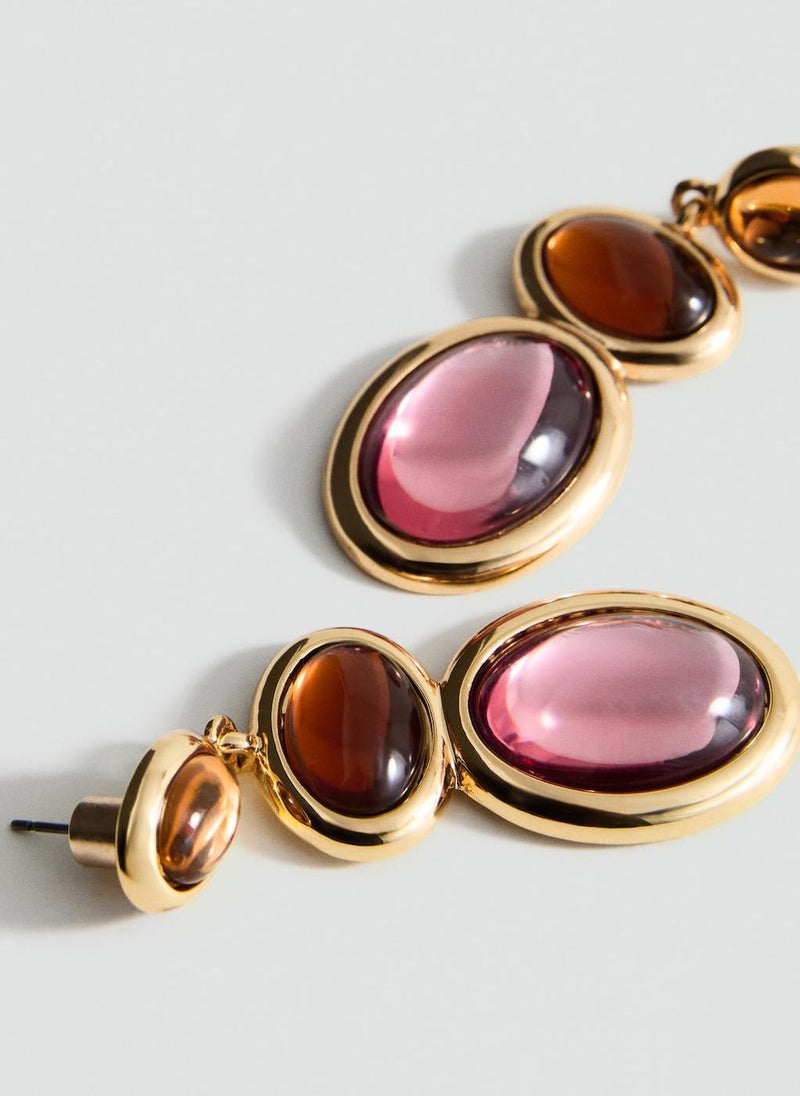 MANGO Mixed pendant earrings - Image 3