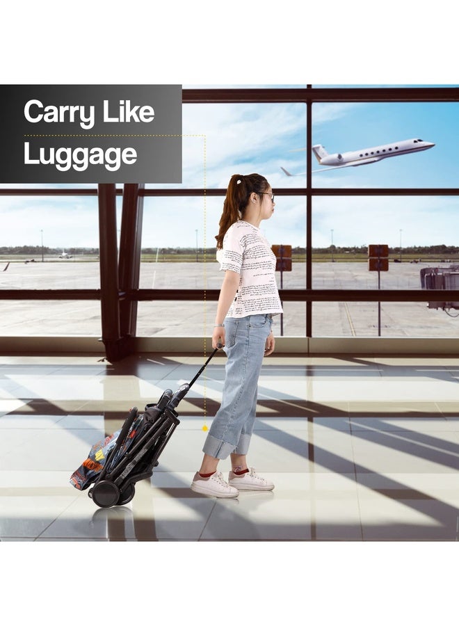 R for Rabbit Pocket Stroller Lite Stroller for Kids | Portable Travel Friendly Pre Installed Baby Trolley Pram for Newborn Boys & Girls of Age 0-3 Years (Grey) - Image 5