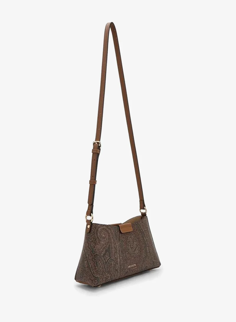 Celeste MULTICOLOUR Paisley Print Shoulder Bag With Adjustable Strap for Women | Best Price UAE